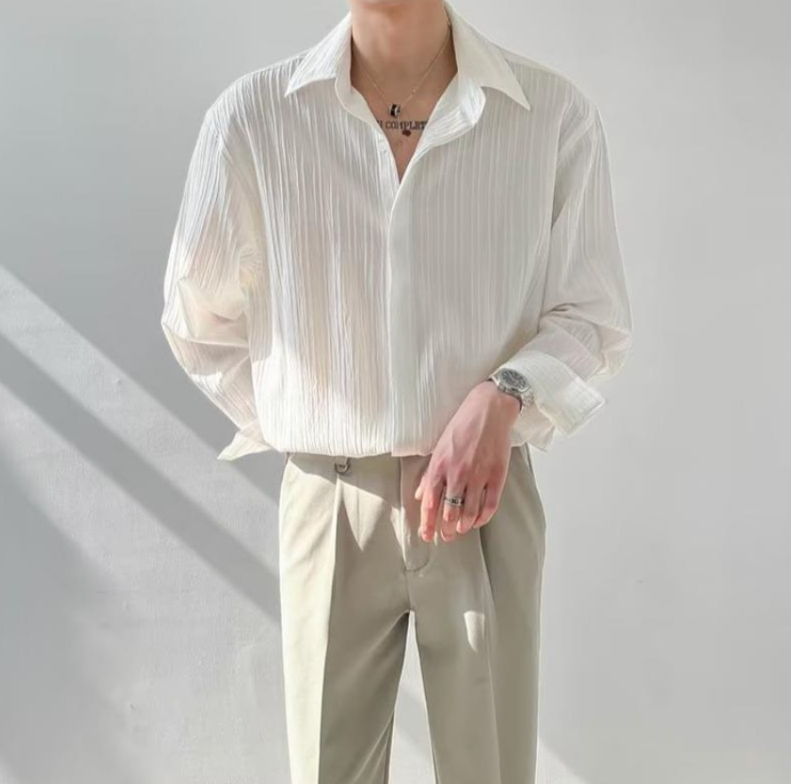 Long Sleeve Linen Shirt, Old Money Style